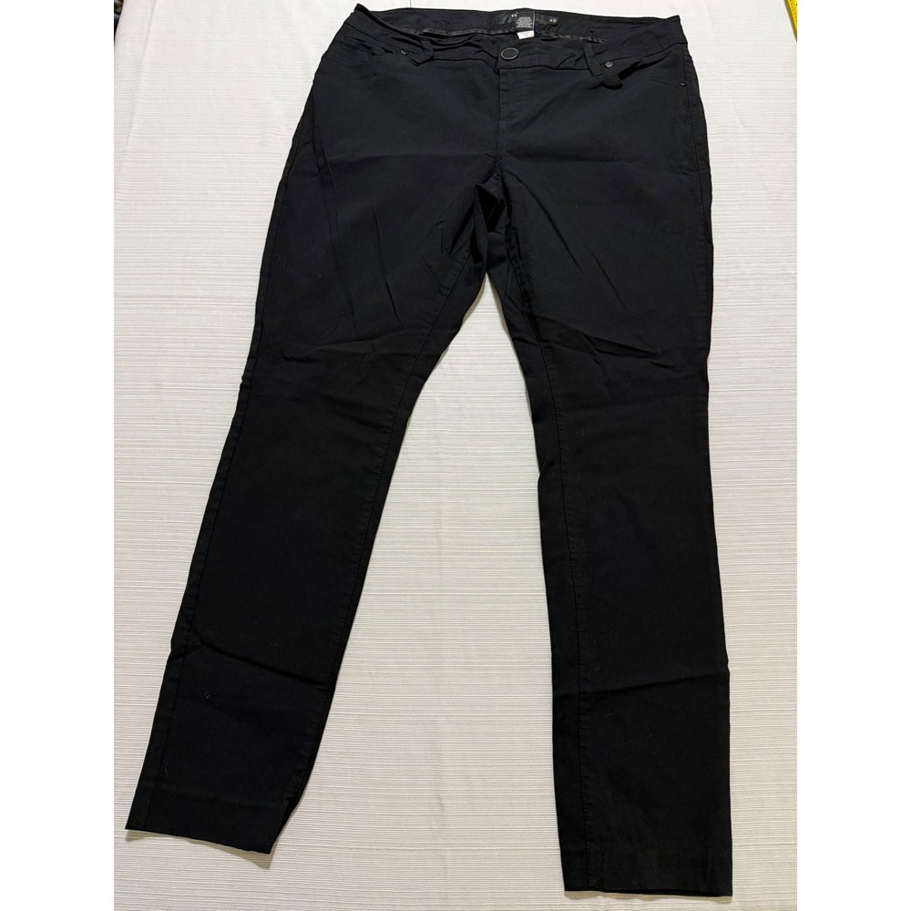 Torrid Womens Size 14 Black Stretch Skinny Pants Cotton Blend Trousers Office
